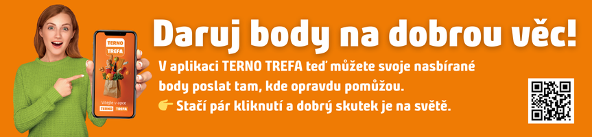 daruj body na dobrou vec v aplikaci terno trefa ted muzes svoje nasbirane body poslat tam kde opravdu pomuzou staci par kliknuti a dobry skutek je na svete